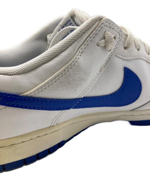 NIKE（ナイキ）NIKE (ナイキ) ローカットスニーカー　DUNK LOW RETRO WHITE　HYPER ROYAL　ダンク ロー ホワイト/ハイパーロイヤル  ホワイト サイズ:28.5cmの古着・服飾アイテム