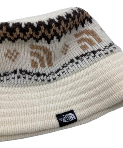 THE NORTH FACE（ザ ノース フェイス）THE NORTH FACE (ザ ノース フェイス) ハット / HALF DOME NORDIC WOOL HAT ホワイト サイズ:Ｍの古着・服飾アイテム