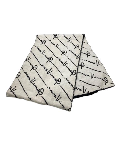 VERSACE（ヴェルサーチェ）VERSACE (ヴェルサーチ) ウールマフラー ブラックの古着・服飾アイテム