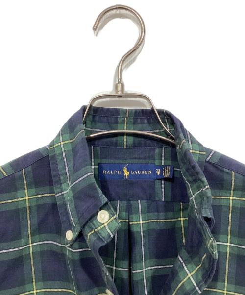 RALPH LAUREN（ラルフローレン）RALPH LAUREN (ラルフローレン) チェックシャツ グリーン サイズ:XSの古着・服飾アイテム