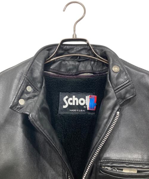 Schott（ショット）Schott (ショット) ライナー付きシングルライダースジャケット ブラック サイズ:38の古着・服飾アイテム