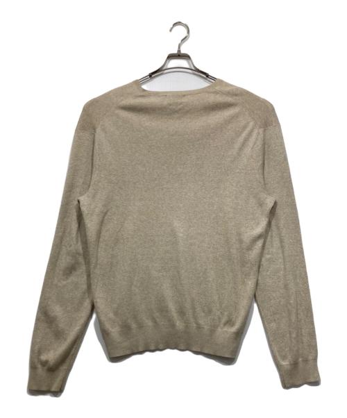 POLO RALPH LAUREN（ポロ・ラルフローレン）POLO RALPH LAUREN (ポロ・ラルフローレン) Vネックニット ベージュ サイズ:Lの古着・服飾アイテム