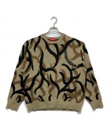 SUPREME（シュプリーム）の古着「tribal camo Sweater」｜ベージュ