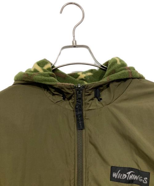 WILD THINGS（ワイルドシングス）WILD THINGS (ワイルドシングス) フーデッドリバーシブルジャケット グリーン サイズ:Mの古着・服飾アイテム