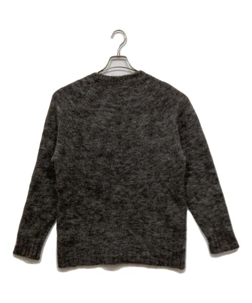 TOMORROW LAND（トゥモローランド）TOMORROW LAND (トゥモローランド) モヘアウールナイロン メランジクルーネックニット ブラウン サイズ:Sの古着・服飾アイテム