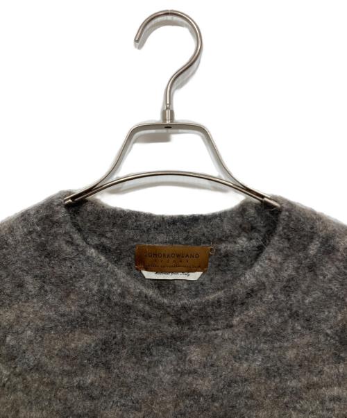 TOMORROW LAND（トゥモローランド）TOMORROW LAND (トゥモローランド) モヘアウールナイロン メランジクルーネックニット ブラウン サイズ:Sの古着・服飾アイテム