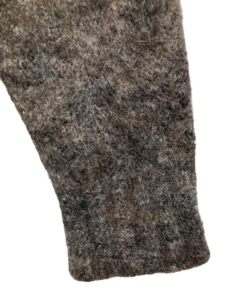 TOMORROW LAND（トゥモローランド）TOMORROW LAND (トゥモローランド) モヘアウールナイロン メランジクルーネックニット ブラウン サイズ:Sの古着・服飾アイテム