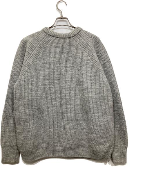 STEVEN ALAN（スティーブンアラン）STEVEN ALAN (スティーブンアラン) クールーネックニット / WL/LI AZE CREW NECK KNIT-LOOSE グレー サイズ:Lの古着・服飾アイテム
