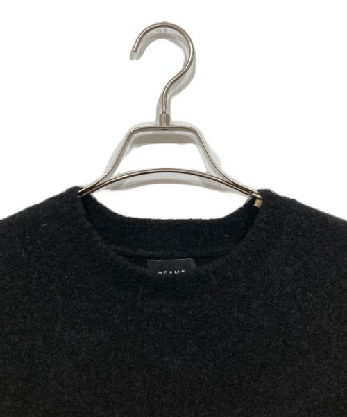 BEAMS（ビームス）BEAMS (ビームス) 5ゲージ ブークレ クルーネックニット ブラック サイズ:Mの古着・服飾アイテム