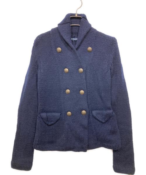 RALPH LAUREN（ラルフローレン）RALPH LAUREN (ラルフローレン) ダブルニットジャケット ネイビー サイズ:Mの古着・服飾アイテム