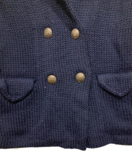 RALPH LAUREN（ラルフローレン）RALPH LAUREN (ラルフローレン) ダブルニットジャケット ネイビー サイズ:Mの古着・服飾アイテム