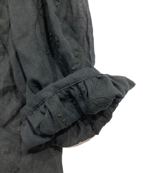 STASTNY SU（シュチャストニース）STASTNY SU (シュチャストニース) コットンシルクシャツブラウス ブラック サイズ:-の古着・服飾アイテム