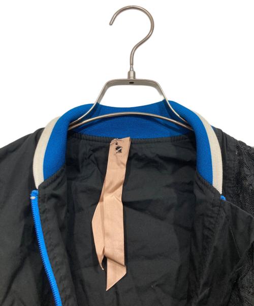 N21 numero ventuno（N21 ヌメロヴェントゥーノ）N21 numero ventuno (N21 ヌメロヴェントゥーノ) ブルゾン　レーススリーブ　ボンバージャケット ブラック サイズ:38の古着・服飾アイテム