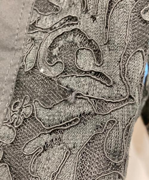 N21 numero ventuno（N21 ヌメロヴェントゥーノ）N21 numero ventuno (N21 ヌメロヴェントゥーノ) ブルゾン　レーススリーブ　ボンバージャケット ブラック サイズ:38の古着・服飾アイテム