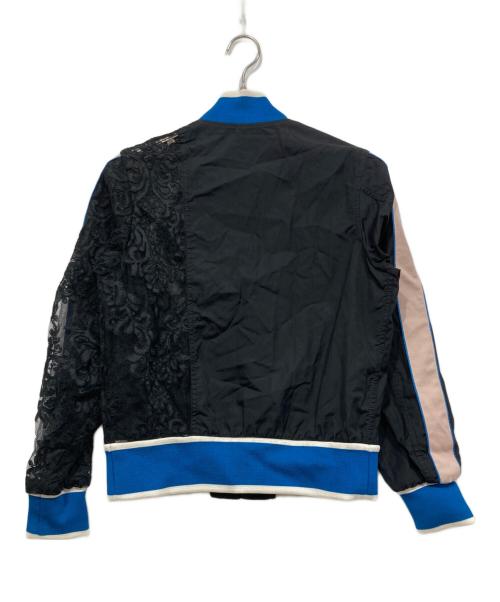 N21 numero ventuno（N21 ヌメロヴェントゥーノ）N21 numero ventuno (N21 ヌメロヴェントゥーノ) ブルゾン　レーススリーブ　ボンバージャケット ブラック サイズ:38の古着・服飾アイテム