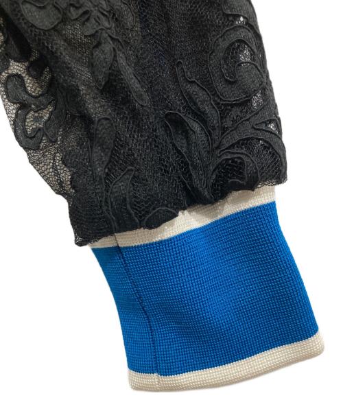 N21 numero ventuno（N21 ヌメロヴェントゥーノ）N21 numero ventuno (N21 ヌメロヴェントゥーノ) ブルゾン　レーススリーブ　ボンバージャケット ブラック サイズ:38の古着・服飾アイテム