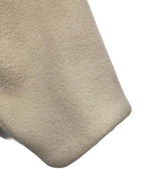 CLANE（クラネ）CLANE (クラネ) RIB COLLAR WOOL LONG COAT / リブカラーロングコート アイボリー サイズ:1の古着・服飾アイテム