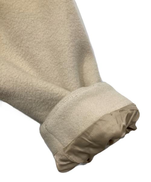 CLANE（クラネ）CLANE (クラネ) RIB COLLAR WOOL LONG COAT / リブカラーロングコート アイボリー サイズ:1の古着・服飾アイテム