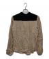 theory (セオリー) バンドカラーシルクブラウス ベージュ×ブラック サイズ:Ｓ：4000円