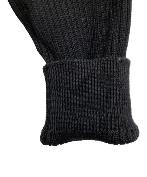 SLOANE（スローン）SLOANE (スローン) ハーフZIPリブニット ブラック サイズ:Mの古着・服飾アイテム