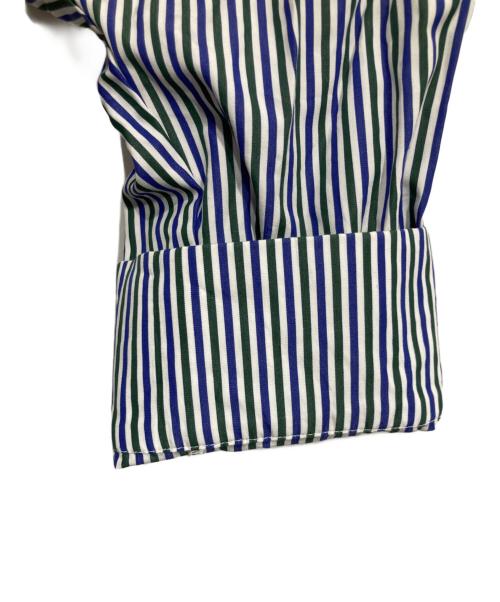 GALLEGO DESPORTES（ギャレゴデスポート）GALLEGO DESPORTES (ギャレゴデスポート) ストライプシャツ ブルー×グリーン サイズ:Ｓの古着・服飾アイテム