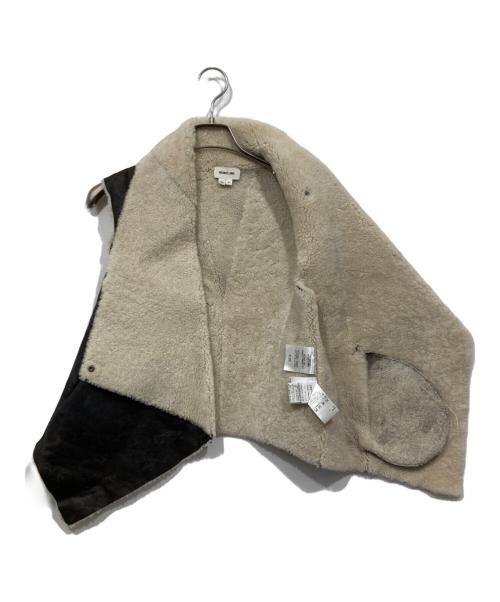 HELMUT LANG（ヘルムートラング）HELMUT LANG (ヘルムートラング) 裏ボアラムレザーベスト ブラック サイズ:Pの古着・服飾アイテム