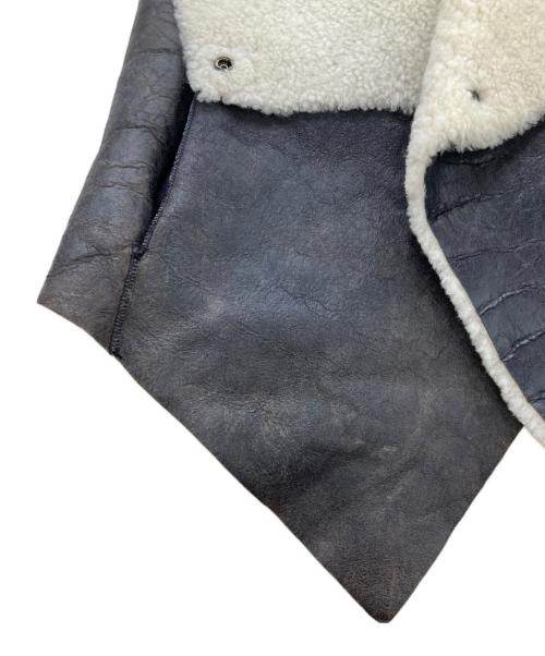 HELMUT LANG（ヘルムートラング）HELMUT LANG (ヘルムートラング) 裏ボアラムレザーベスト ブラック サイズ:Pの古着・服飾アイテム
