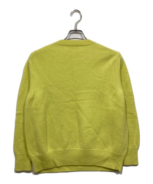 DRAWER（ドゥロワー）DRAWER (ドゥロワー) 7Gカシミヤクルーネックニット イエロー サイズ:1の古着・服飾アイテム