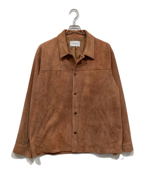 JOHNBULL（ジョンブル）Johnbull (ジョンブル) LEATHER COACH JACKET / レザーコーチジャケット　24ＡＷ ブラウン サイズ:Ｌの古着・服飾アイテム