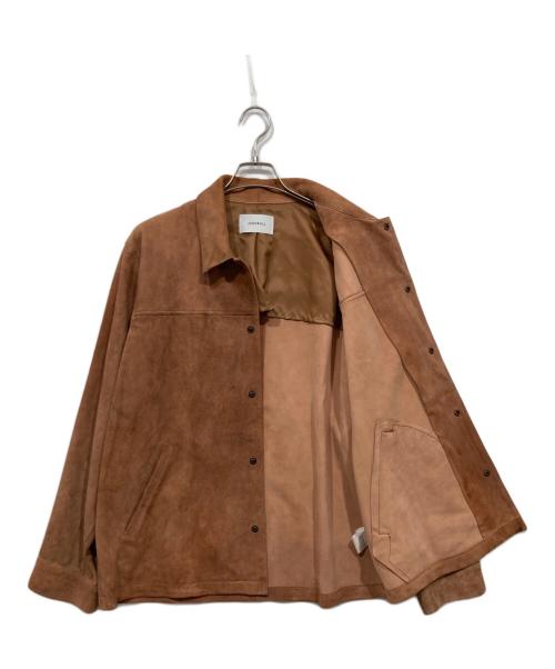 JOHNBULL（ジョンブル）Johnbull (ジョンブル) LEATHER COACH JACKET / レザーコーチジャケット　24ＡＷ ブラウン サイズ:Ｌの古着・服飾アイテム