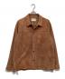 Johnbull（ジョンブル）の古着「LEATHER COACH JACKET / レザーコーチジャケット　24ＡＷ」｜ブラウン