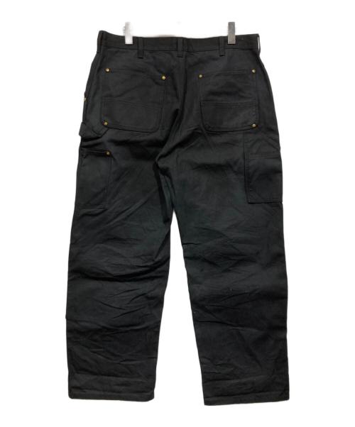 HOUSTON（ヒューストン）HOUSTON (ヒューストン) ダックダブルニーペインターパンツ / DUCK DOUBLE KNEE PAINTER PANTS ブラック サイズ:Ｌの古着・服飾アイテム