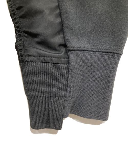 NIKE（ナイキ）NIKE (ナイキ) sacai (サカイ) NRG HOODY / 異素材ドッキングフーディ ブラック サイズ:Lの古着・服飾アイテム