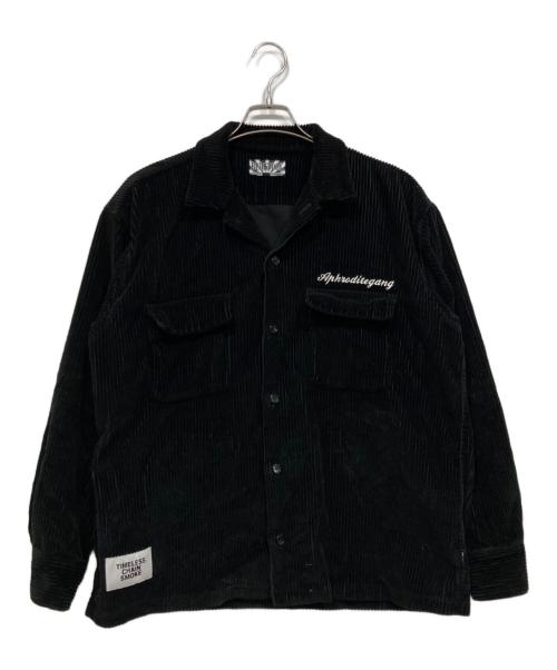 APHRODITE GANG（アフロディーテギャング）APHRODITE GANG (アフロディーテギャング) コーデュロイジャケット　シャツ ブラック サイズ:Mの古着・服飾アイテム