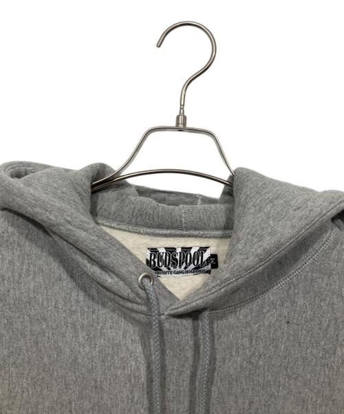 APHRODITE GANG（アフロディーテギャング）APHRODITE GANG (アフロディーテギャング) 刺繍ロゴプルオーバーパーカー グレー サイズ:Mの古着・服飾アイテム