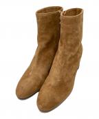 L'AUTRE CHOSEロートル ショーズ）の古着「BATTIPORTAショートブーツ　スウェード」｜ブラウン