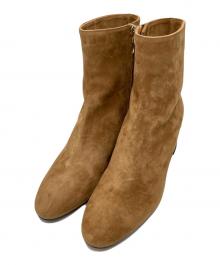 L'AUTRE CHOSE（ロートル ショーズ）の古着「BATTIPORTAショートブーツ　スウェード」｜ブラウン