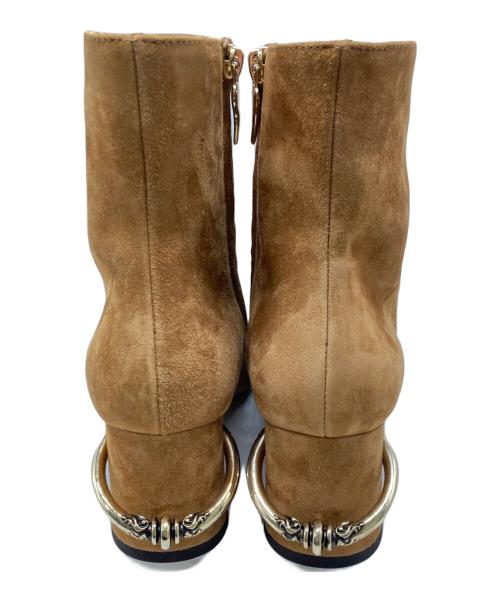 L'AUTRE CHOSE（ロートル ショーズ）L'AUTRE CHOSE (ロートル ショーズ) BATTIPORTAショートブーツ　スウェード ブラウン サイズ:38の古着・服飾アイテム