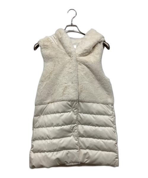 M-PREMIER（エムプルミエ）M-premier (エムプルミエ) フェイクファーロングベスト ホワイト サイズ:34の古着・服飾アイテム