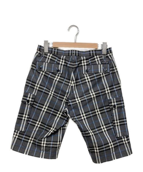 BURBERRY BLACK LABEL（バーバリーブラックレーベル）BURBERRY BLACK LABEL (バーバリーブラックレーベル) ノバチェック柄ショートパンツ グレー サイズ:W31の古着・服飾アイテム