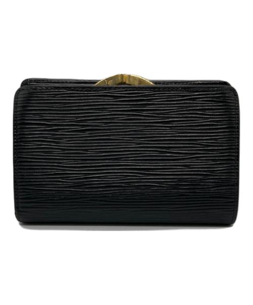 LOUIS VUITTON（ルイ ヴィトン）LOUIS VUITTON (ルイ ヴィトン) がま口2つ折り財布 / エピ ポルト モネ ビエ ヴィエノワ ブラックの古着・服飾アイテム