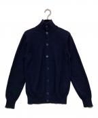 Crucianiクルチアーニ）の古着「カシミアハイネックニットカーディガン」｜ネイビー