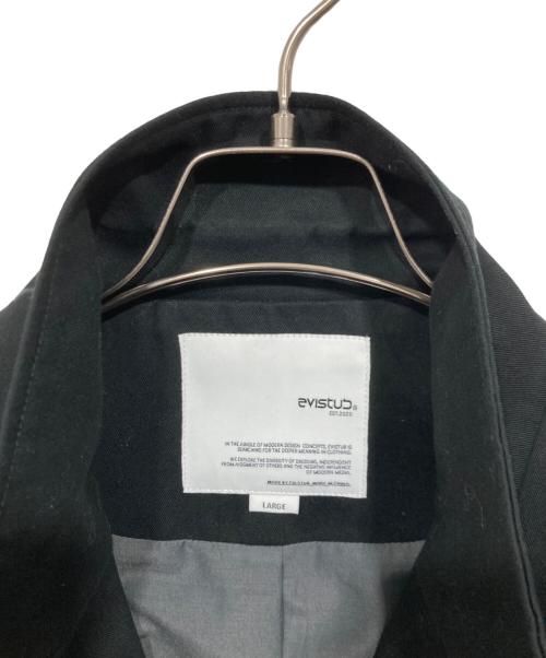 EVISTUB（エヴィスタブ）EVISTUB (エヴィスタブ) オーバーテーラードジャケット ブラック サイズ:Lの古着・服飾アイテム