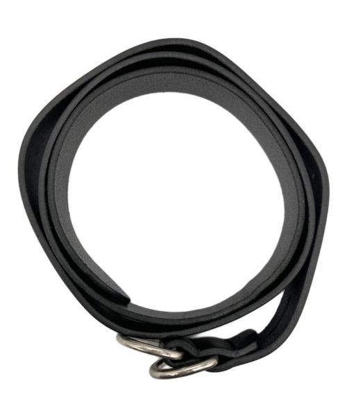 yokosakamoto（ヨウコサカモト）YOKOSAKAMOTO (ヨウコサカモト) カウレザーリングベルト ブラックの古着・服飾アイテム