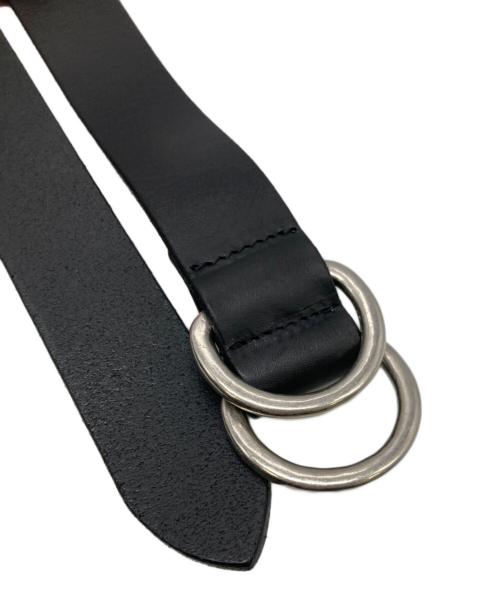 yokosakamoto（ヨウコサカモト）YOKOSAKAMOTO (ヨウコサカモト) カウレザーリングベルト ブラックの古着・服飾アイテム