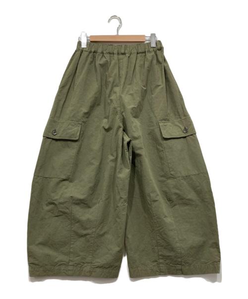 nest Robe（ネストローブ）nest Robe (ネストローブ) コットンリネンウェザーバレルパンツ オリーブ サイズ:Fの古着・服飾アイテム