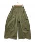 nest Robe（ネストローブ）の古着「コットンリネンウェザーバレルパンツ」｜オリーブ