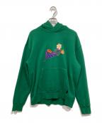 PUMAプーマ）の古着「プルオーバーパーカー」｜グリーン