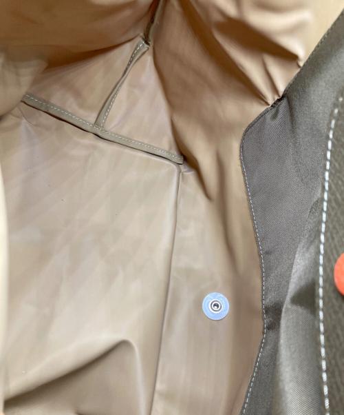 LONGCHAMP（ロンシャン）LONGCHAMP (ロンシャン) トートバッグ　折り畳み オリーブオレンジの古着・服飾アイテム