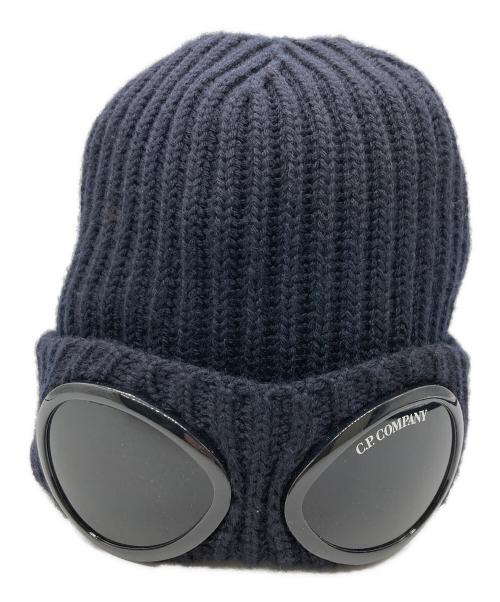 C.P COMPANY（シーピーカンパニー）C.P COMPANY (シーピーカンパニー) ゴーグルニットキャップ/Extra Fine Merino Wool Goggle Beanie ネイビーの古着・服飾アイテム